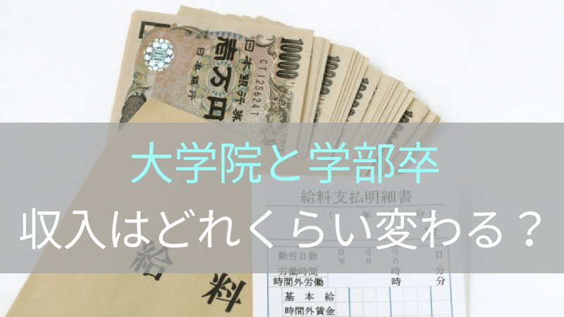 大学院には行くべき 院卒と学部卒で給料はどれくらい違ってくるの キャリンク 就活の悩みを徹底解決